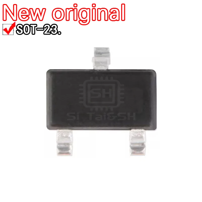 20 piezas FMMT591 591 funda protectora de plástico negro para SOT-23 60V 1A PNP