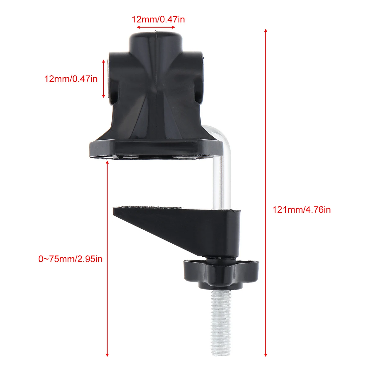 Abrazadera de soporte de lámpara, accesorios de luz LED universales, tornillo fijo DIY, Clip de soporte de lámpara de escritorio para micrófono de transmisión