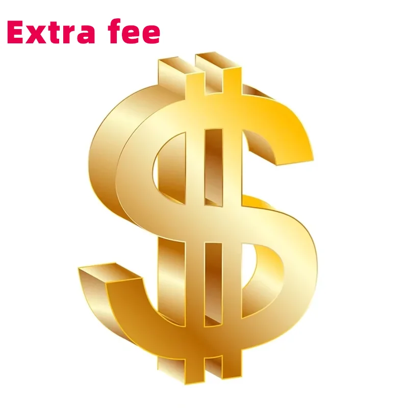 1USD para Taxa Extra, Custo Apenas para o Saldo do Seu Pedido, Custo de Envio, Customize Fee