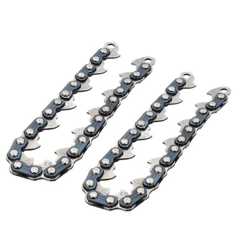 Accesorios para desbrozadora, 2 piezas, línea de corte de cadena de Metal para cabezal de desbrozadora