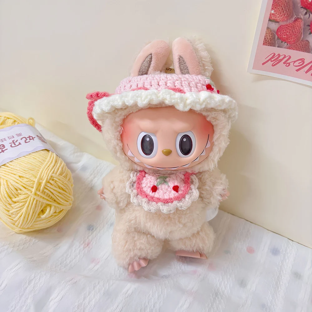 Akcesoria do ubranek dla lalek Labubu Macaron 15cm-17cm, spodenki, spódniczka, spodnie, V1 V2, siedzisko, ubranka dla lalek Macaron