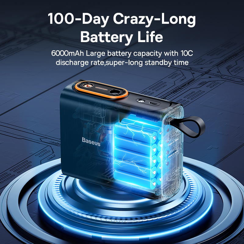 Baseus Doppelzylinder-Funkluftpumpe, 250 W, Elektroauto-Luftkompressor, Reifenfüllpumpe, tragbare Motorradpumpe