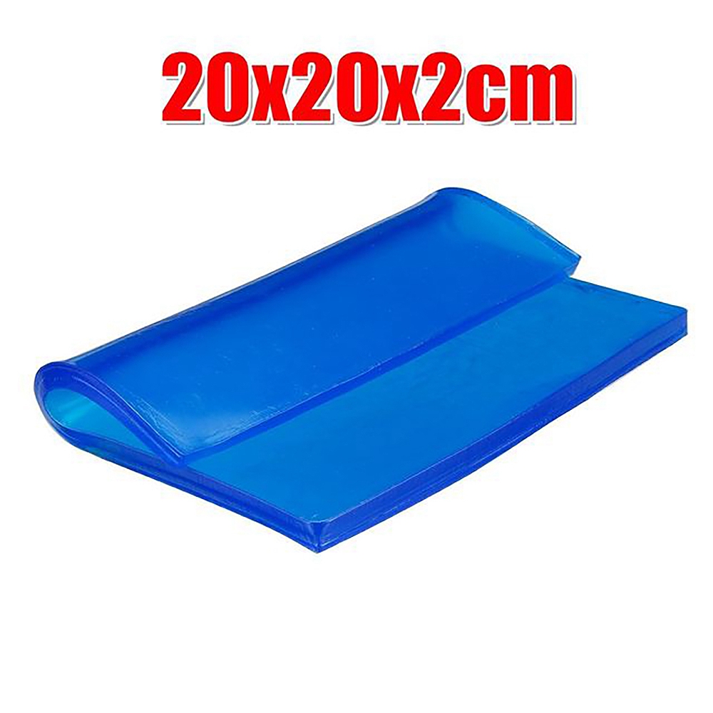 2CM Blue Motorcycle Universal Seat Cushion Gel Pad Cool Pad Shock Absorption Mat DIY Cut Cushion A