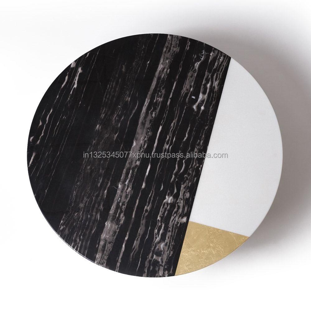 Mesa de centro con tapa de mármol, india