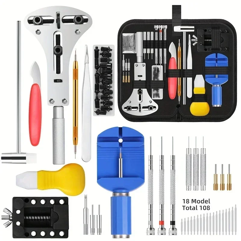 147 pz/set Kit di strumenti per la riparazione dell'orologio per la riparazione dell'orologio, Set di barre per la rimozione della custodia, strumento per l'orologio di marca conveniente