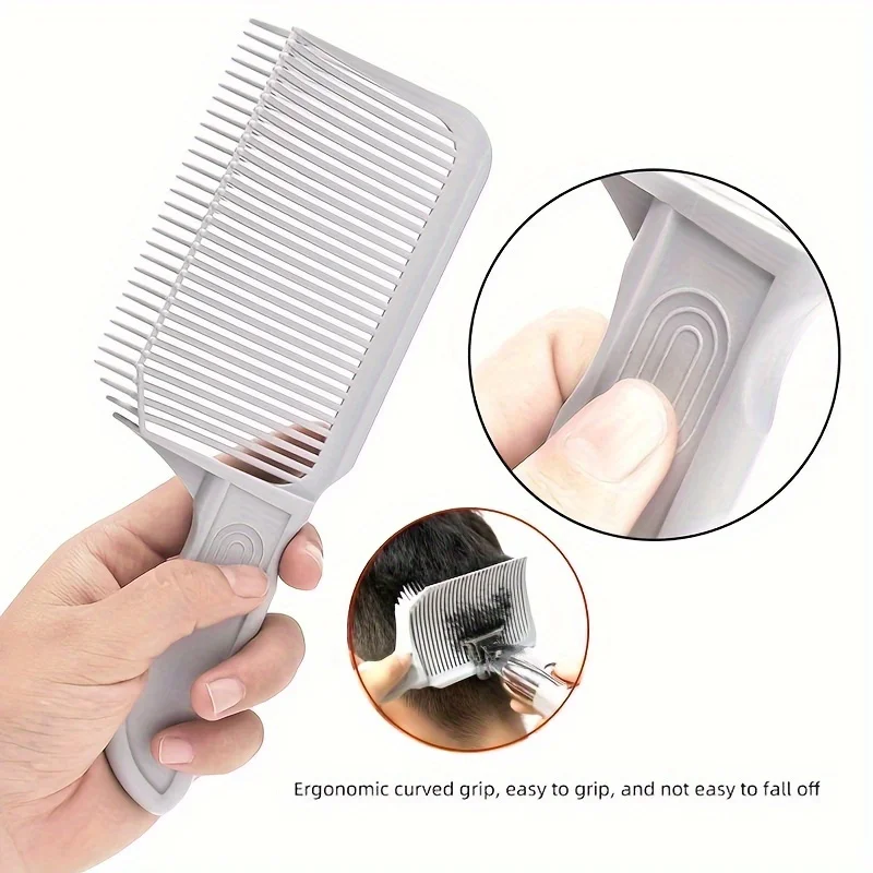 1 Professional Hair Clipper Comb Men's Style Flat Headed Comb for Mixing and Cutting Used for Salon Styling Combs