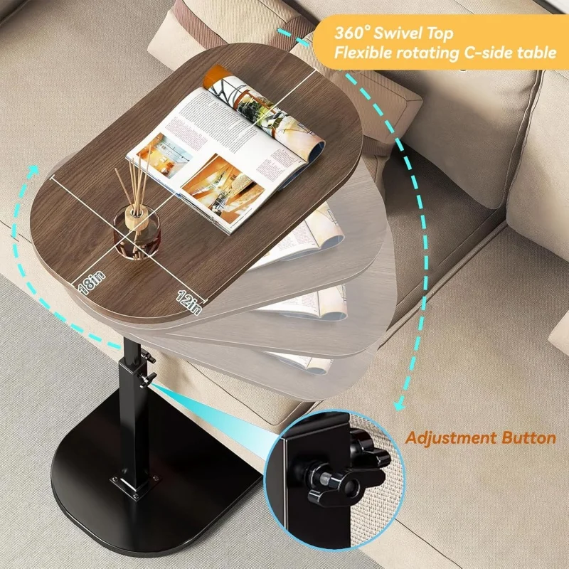 Multifunctional Lift Computer Desk Foldable Bedside Table Adjustable Laptop Workstation for Small Space Home Office Tea table