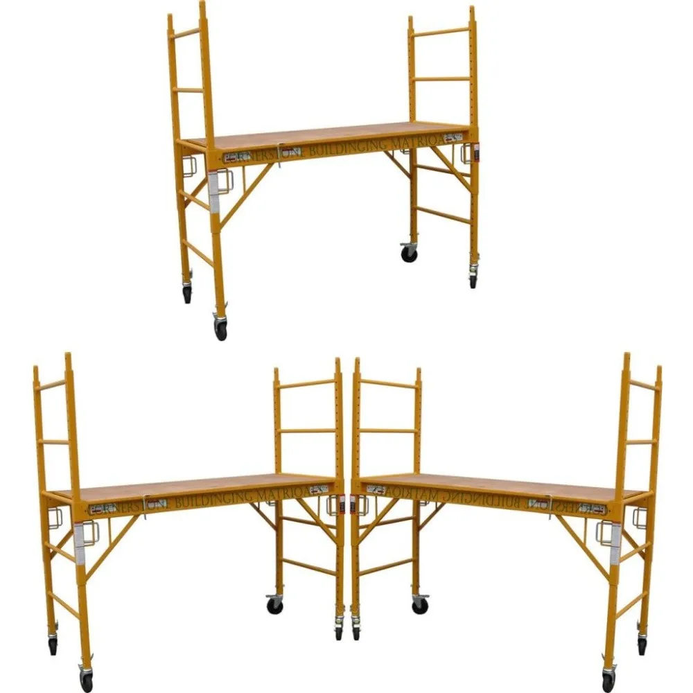 Scaffold Multipurpose 18ft. Maxi Square Triple Baker-Style Scaffold Tower Package - 1,000-Lb. Capacity, Model# 3MFS