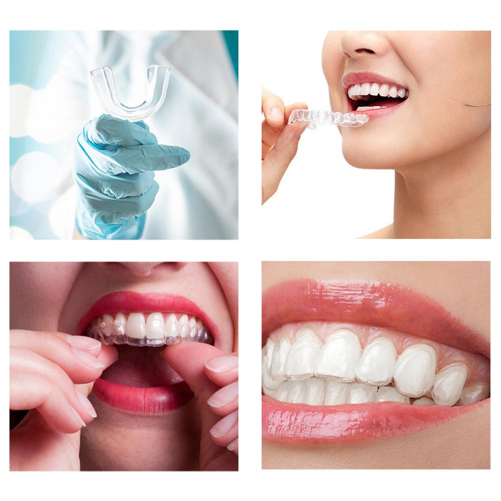 4 unids/set boquilla de silicona soportes antironquidos para dormir prevenir ronquidos alivio de ronquidos protector bucal protectores dentales