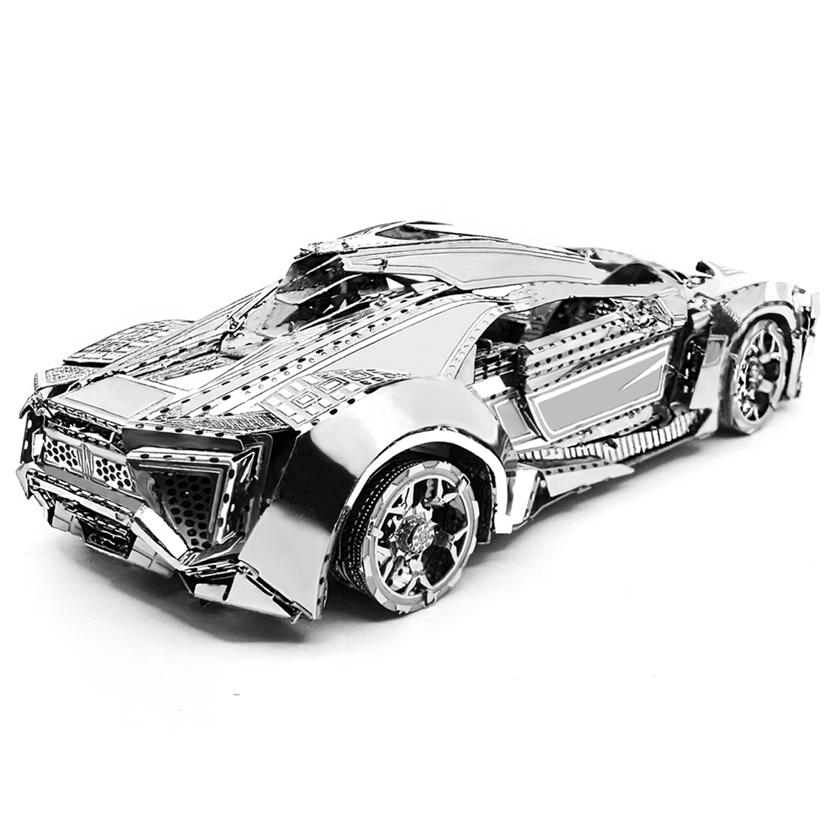 Coche deportivo para montar tu propio rompecabezas de Metal 3D, modelo ensamblado a mano de alta dificultad, DIY