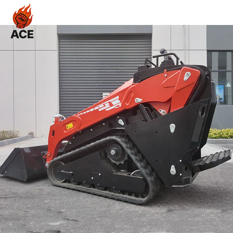 Kubota engine V1000 mini skid steer track loader EPA EURO5 china skid steer loader garden Small Skid Steer Loader for customize