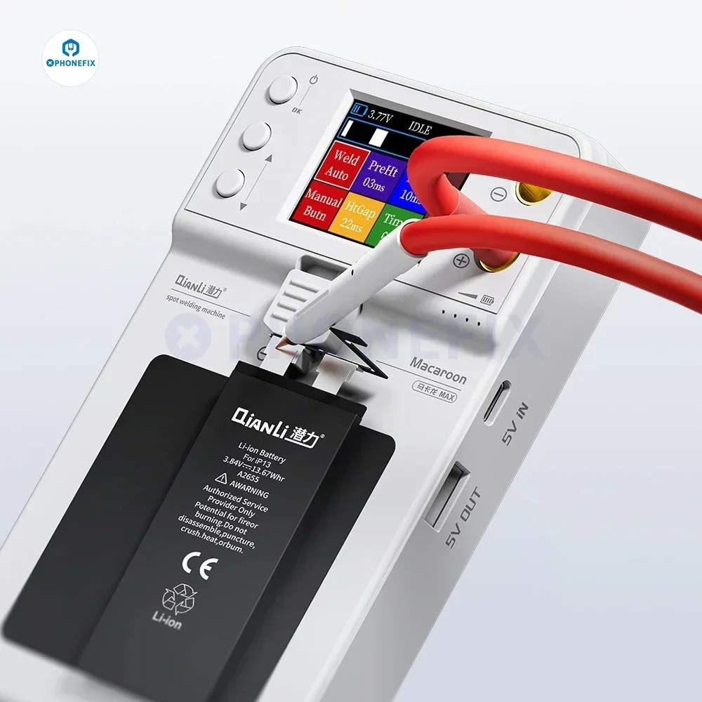 Qianli Macaron Max 2 Spot Welding Machine Adjustable 6 Speed Pulse Time Micro Spot Welder for Phone 11-15PM Battery repair tools