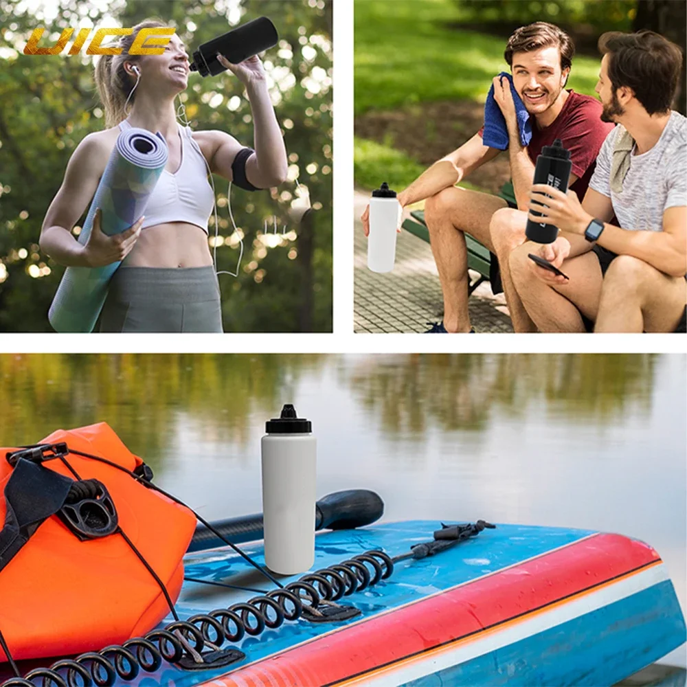 BPAフリーのアイスホッケーウォーターボトル、スポーツアクセサリー、サッカー用品、ラクロスボトル、1000ml