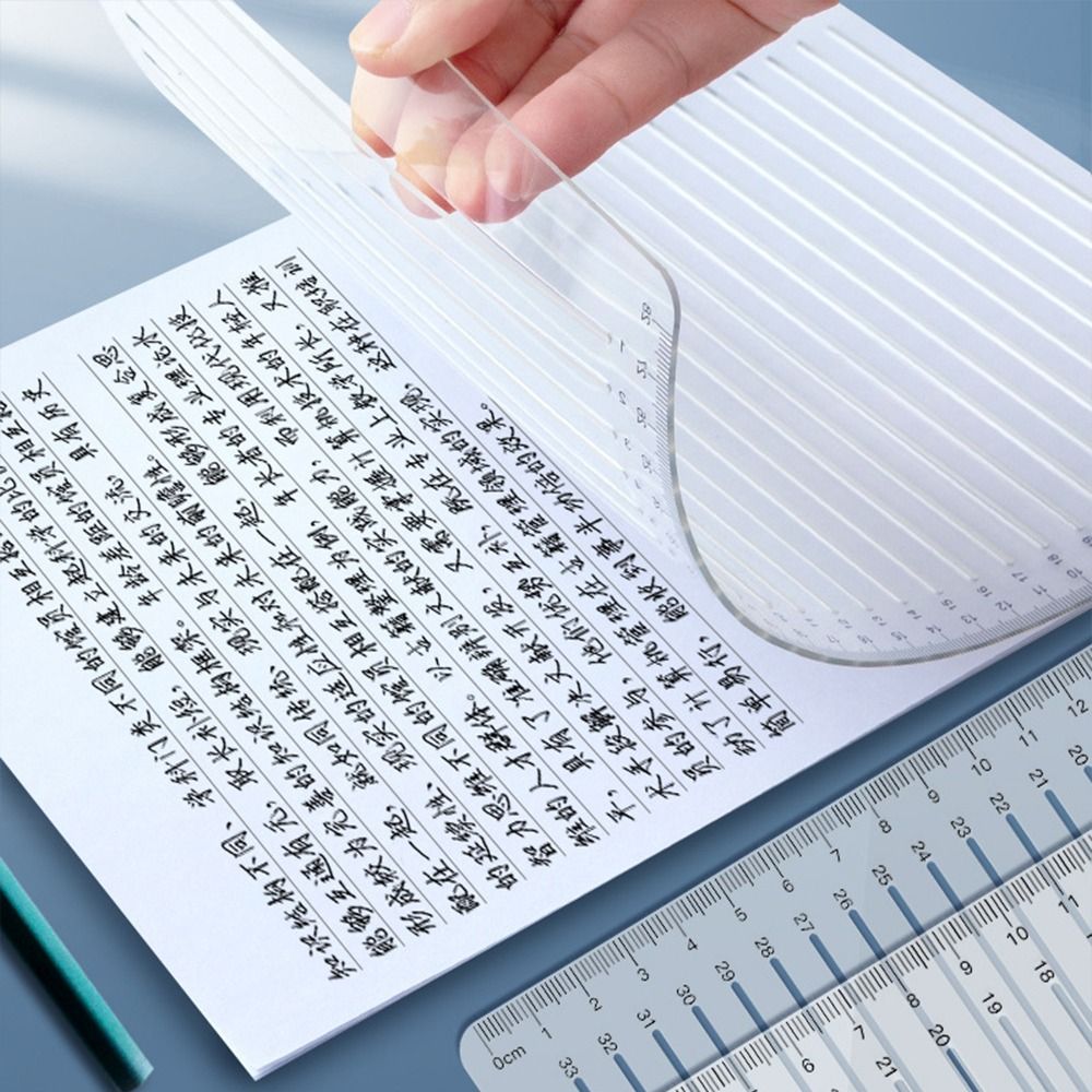 Homework Stationery Examination Straight Line Stencil Ruler Writing Stencil Ruler Lines Markings Ruler Calligraphy Template