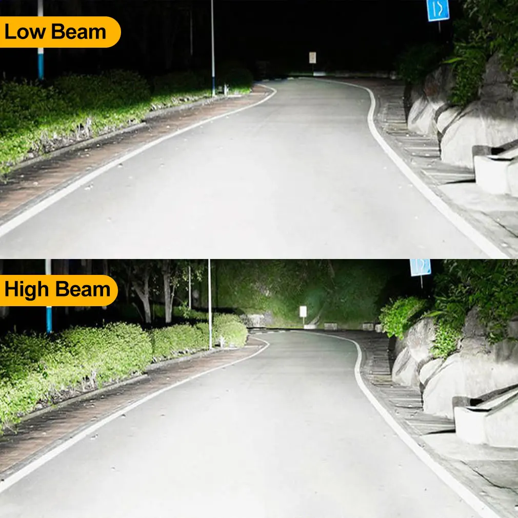 Mini Canbus H7 LED lâmpada do farol do carro, farol automático, luz Turbo, CSP 3570, 6500K, 12V, 110W, 2pcs, 22000LM