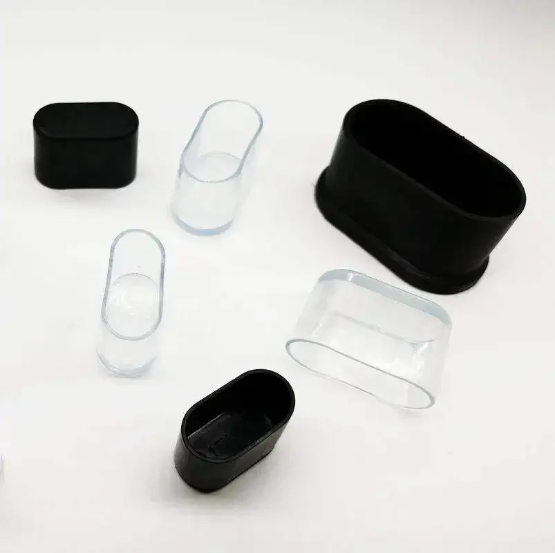8 ชิ้นรูปไข่ Anti slip ขาโต๊ะหมวกถุงเท้าซิลิโคนเก้าอี้เท้า Pad ไม้ชั้น Protector ท่อปลั๊กเฟอร์นิเจอร์อุปกรณ์เสริม