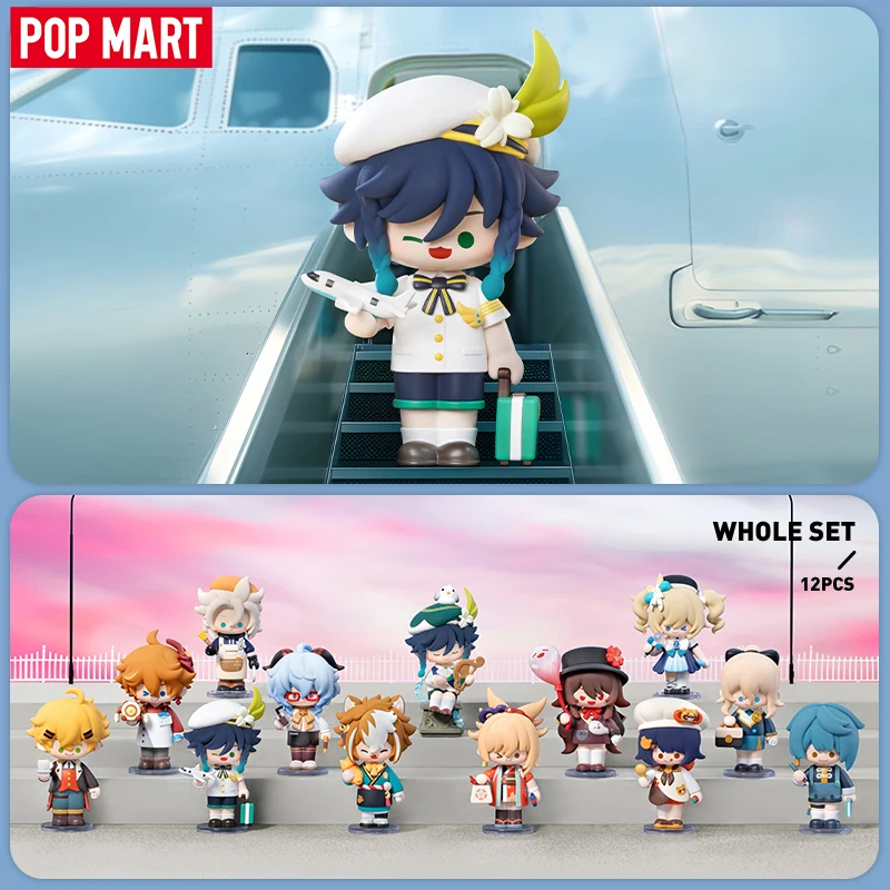 POP MART Genshin Impact Dress-Up Dreams тематические фигурки серии Чиби Mystery Box 1 шт./12 шт. POPMART слепая коробка экшн-фигурка