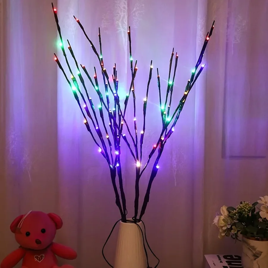 1 szt. Lampki na gałęzi, lampki do salonu, lampki do sypialni, kreatywne lampki nocne, dekoracyjne lampki do stylizacji, sznurki świetlne LED