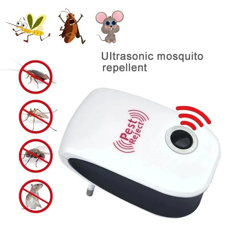 Elettronico ultrasuoni elettromagnetico zanzara anti mouse repelente de insetos rato barata repelente de pragas doméstico