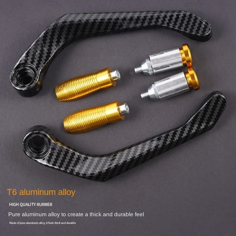 Palanca de embrague de freno de manillar de aluminio CNC para motocicleta, Protector de mano, accesorios de modificación de engranaje, Protector de manos