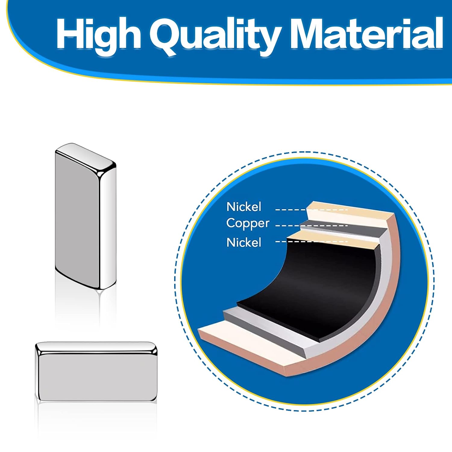 20-100 Pz Super Forte Al Neodimio Imanes 10/15/20mm X 5/10mm X 3mm N35 NdFeB Blocco Imanes Quadrato Magneti Adesivi per Frigorifero