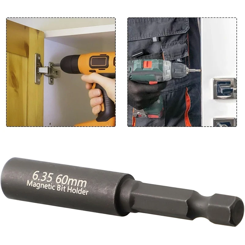 2/5 pieces magnetic extension screwdriver drill bit hexagonal shank drill bit set suitable for drill and handheld screwdriver