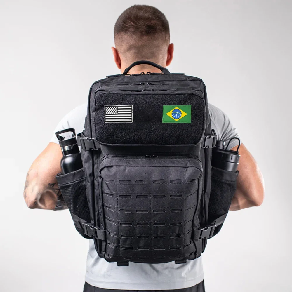 25L/50L Tactische Rugzak Tas Jacht Molle Rugzak Gym Voor Mannen Edc Outdoor Wandelrugzak Heks 2 Flessenhouders