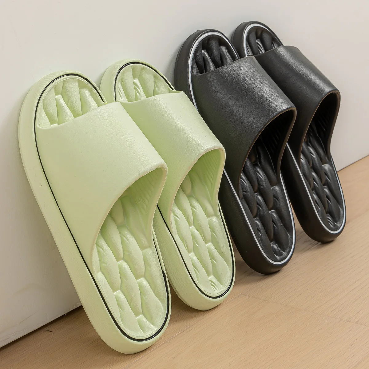 EVA – pantoufles unisexes à enfiler, pantoufles de Massage pour la maison, pantoufles d'intérieur confortables et douces