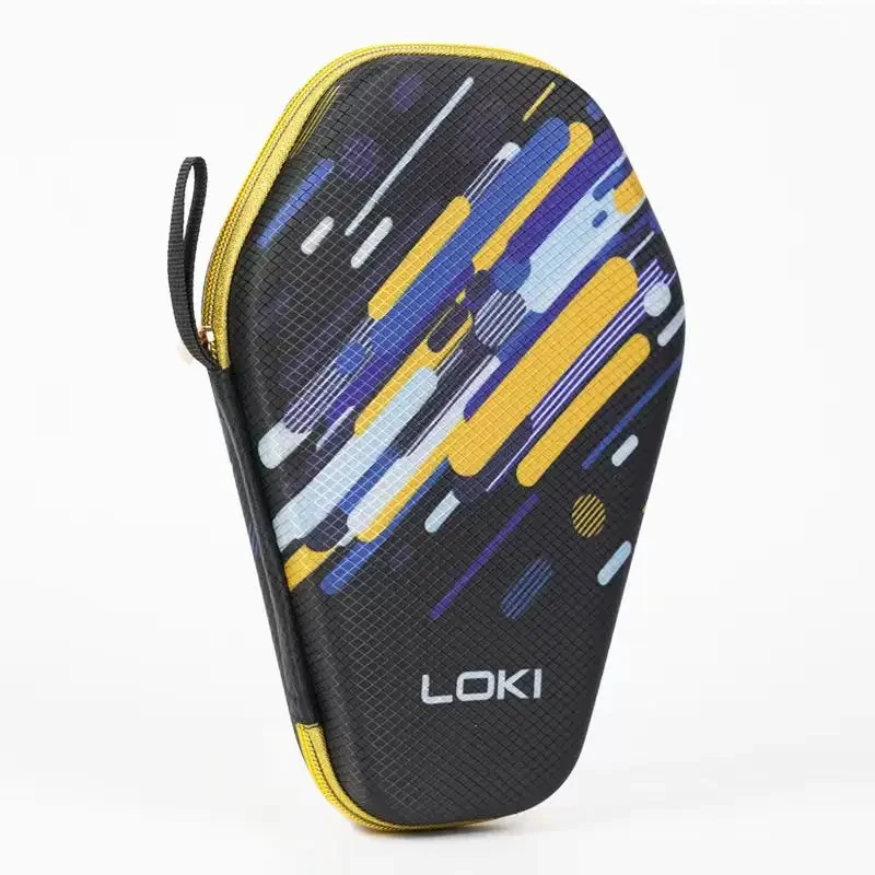 LOKI-bolsa anti-queda para raquete de tênis de mesa, zíper liso, estilo chinês, armazenamento de capa com padrão de tigre