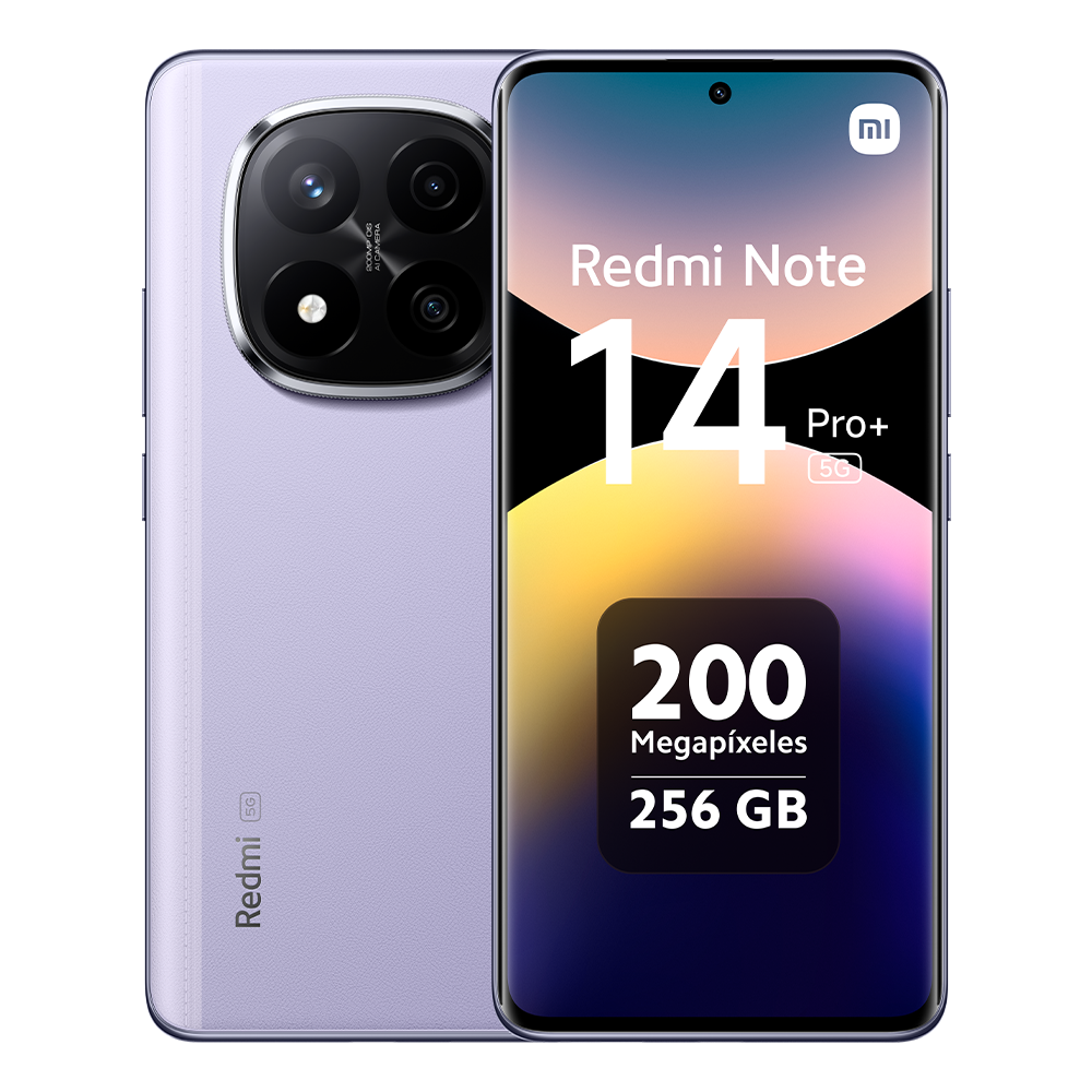 Xiaomi Redmi Note 14 Pro Plus 5G Versión Europea 256GB/512GB Snapdragon® 7s Gen 3 Pantalla AMOLED 6.67" 120Hz, 200MP, IP68, NFC