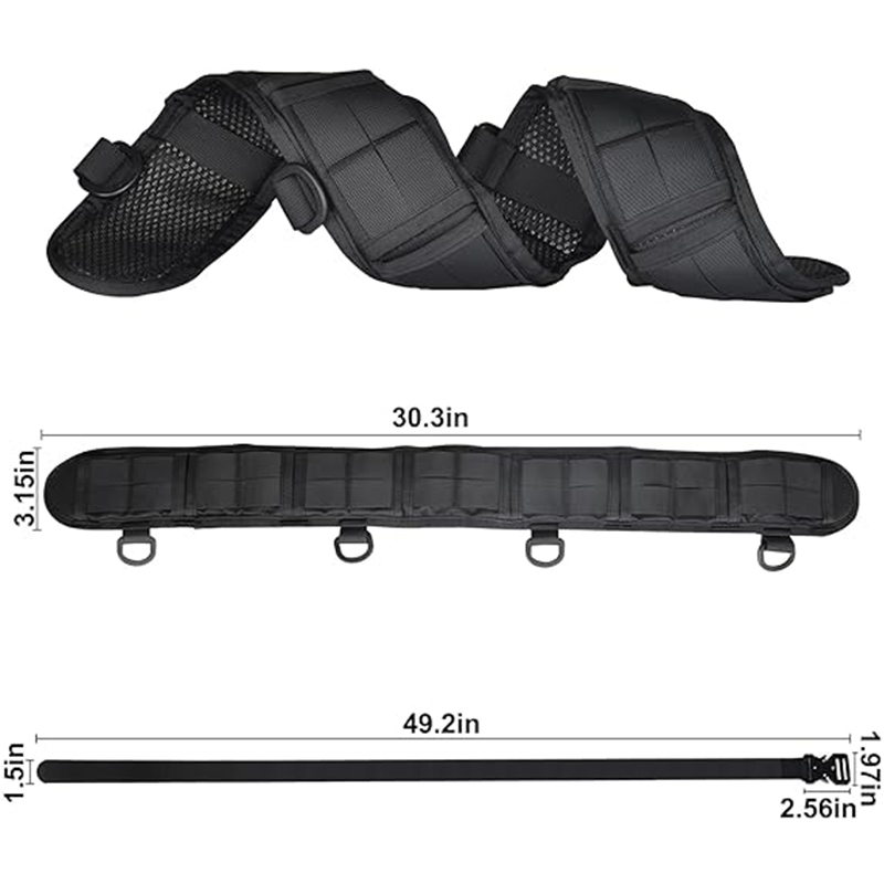 Set di cinture in vita da uomo, cintura tattica multifunzionale da caccia all'aperto, attrezzatura per cintura in nylon di alta qualità