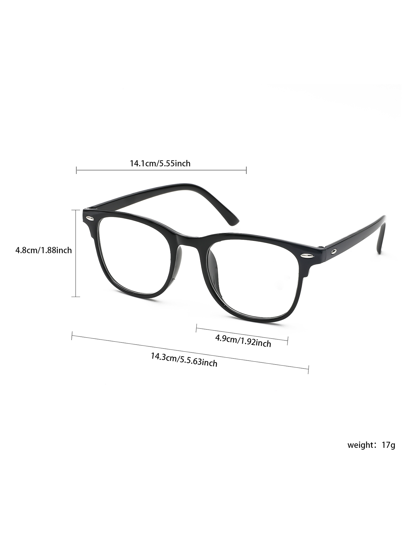 Gafas transparentes antiluz azul con montura de plástico cuadrada Unisex, accesorios de ropa para volver a la escuela, 2 uds.