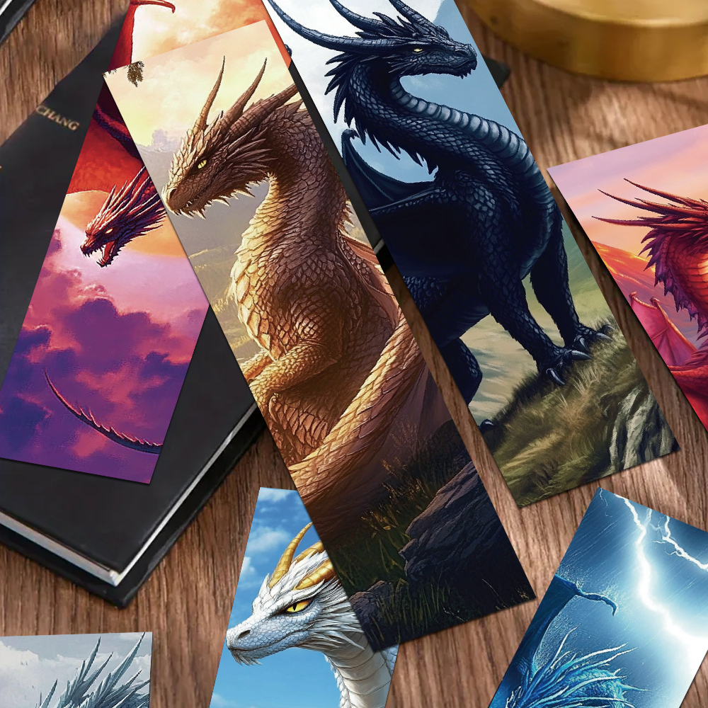 30pcs Cool Dragon Wings Bookmarks Reading Pages Books Annotated Students Stationary Supplies DIY Creative Aesthetic Bookmarks