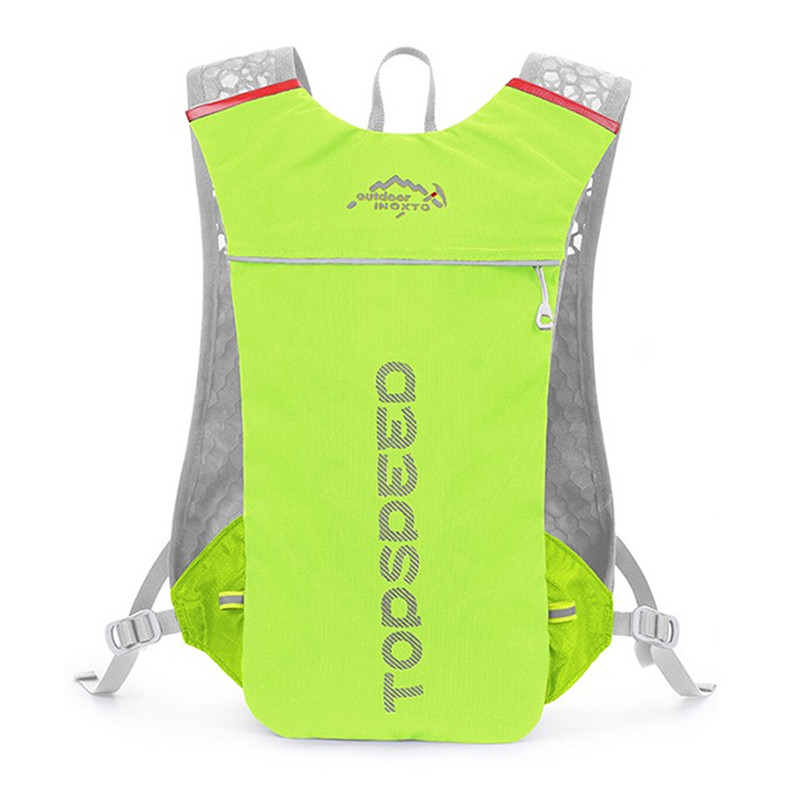INOXTO hombres Trail Running ultraligero 5L mochila correr hidratación chaleco mochila mujeres maratón bicicleta bolsa de viaje 2L bolsa de agua