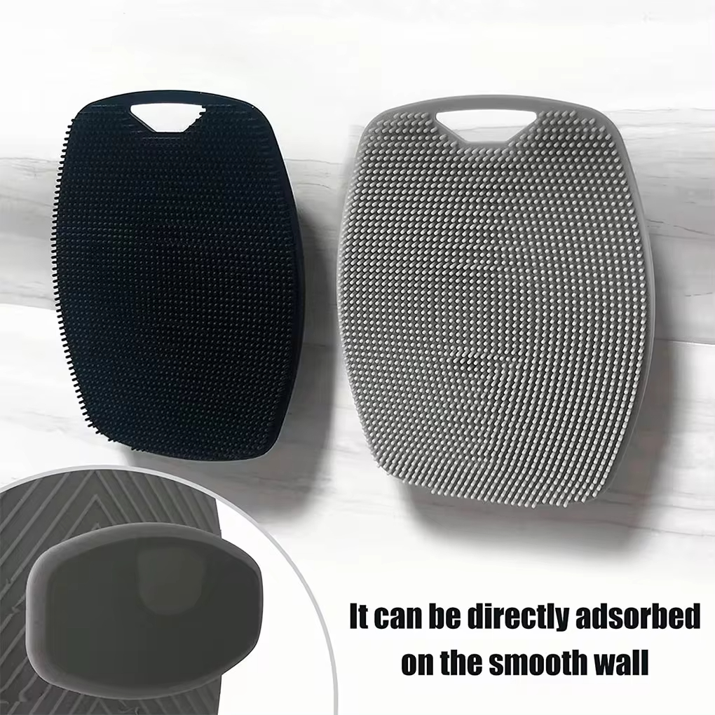 1 pçs multifuncional pamper você mesmo esfoliante escova de massagem de silicone conveniente e prático fácil de limpar massagem de silicone