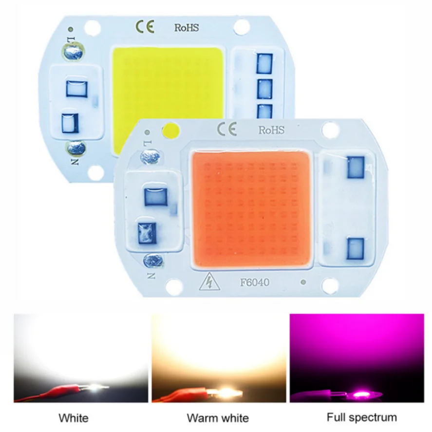 LED-Chip 10W 20W 30W 50W AC 220V Smart Cob Lampe Perlen LED-Lampe ohne Treiber DIY Lampada Chip Licht Flutlicht Scheinwerfer