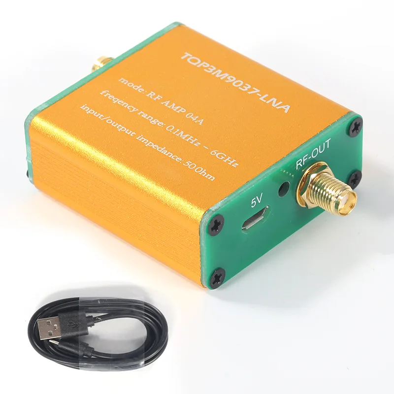 Amplificador de señal de Radio de banda completa, preamplificador de señal de Radio RF de 100k-6GHz, potenciador de señal de Radio, alta linealidad, bajo ruido