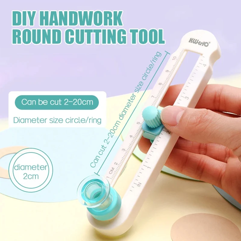 Multi-functional 360° rotating handheld circular cutting machine - with adjustable blue knob, office and school supplies