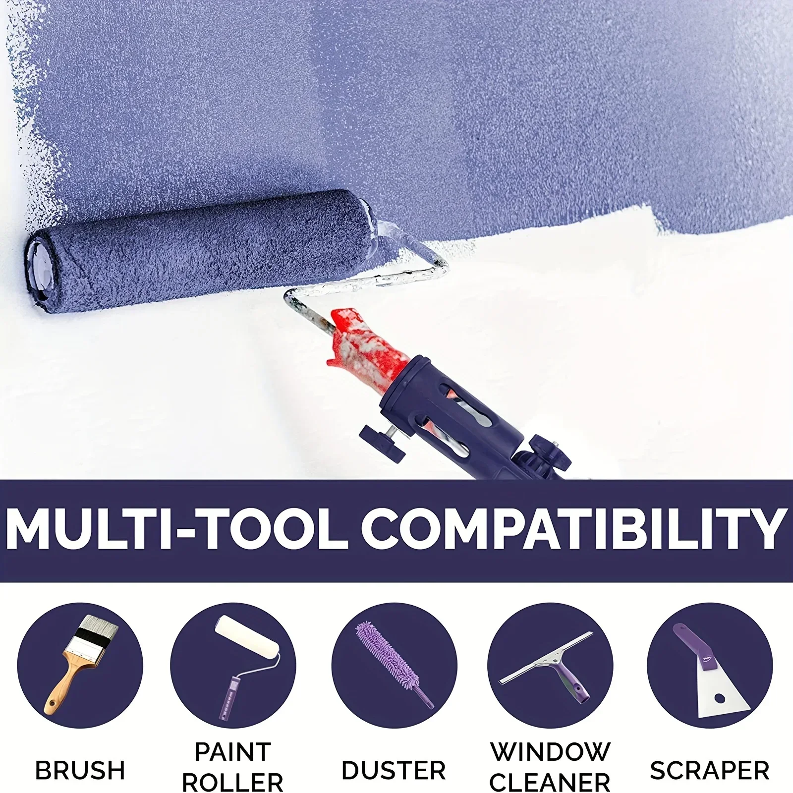 ZEXEF 1 Stück DIY-Werkzeug für Wände, hoher Mehrwinkel-Kanten- und Eckenpinsel, Anti-Tropf-Extender, Kantenschneider, Decken, Rollenbesatz, Malerei