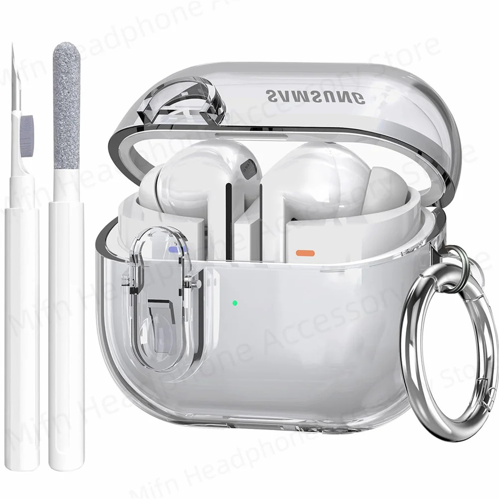 Transparent lock with cleaning kit Case for samsung galaxy buds 3/galaxy buds3 pro for Galaxy Buds 3 3Pro Charging Case 2024 New