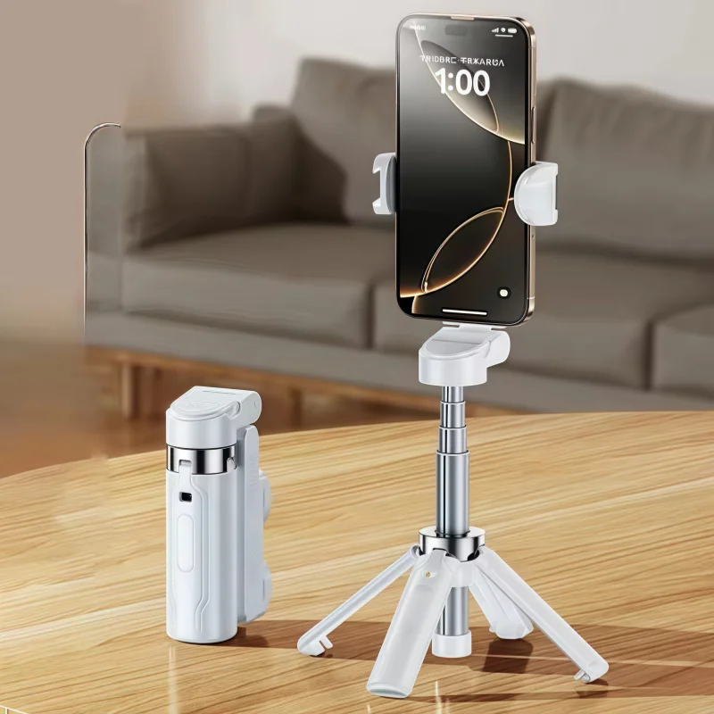 Tragbarer Mini-Selfie-Stick, Handy-Ständer, Schießassistent, multifunktionales integriertes Design, Bluetooth-Fernbedienung