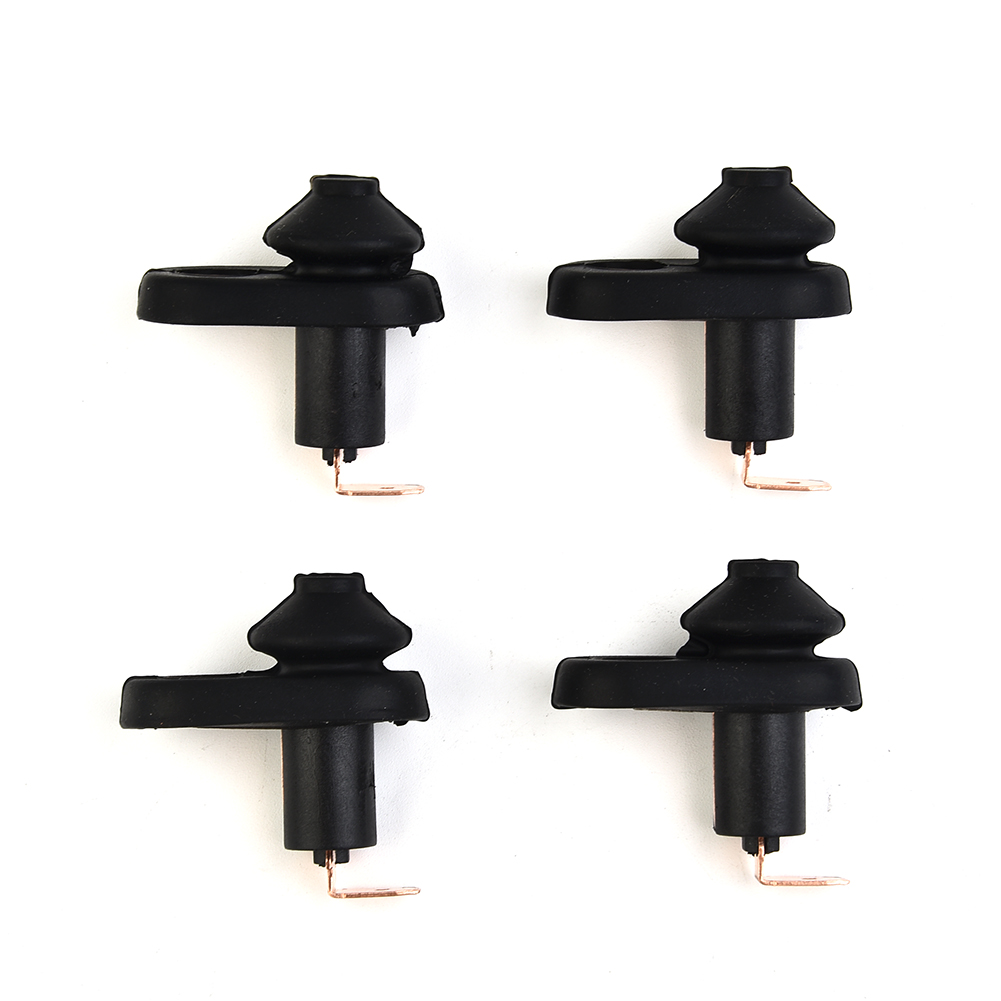 Universal preto carro interior porta luz interruptor, lâmpada interruptor, botão do veículo, 4pcs