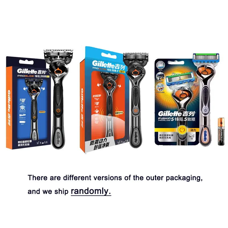 Dao Cạo Râu Gillette Fusion ProGlide Power Dao Cạo Cạo Râu 5 Lớp Cánh Nam Mặt Râu Tóc Nam Dao Cạo Máy Nguyên Bản