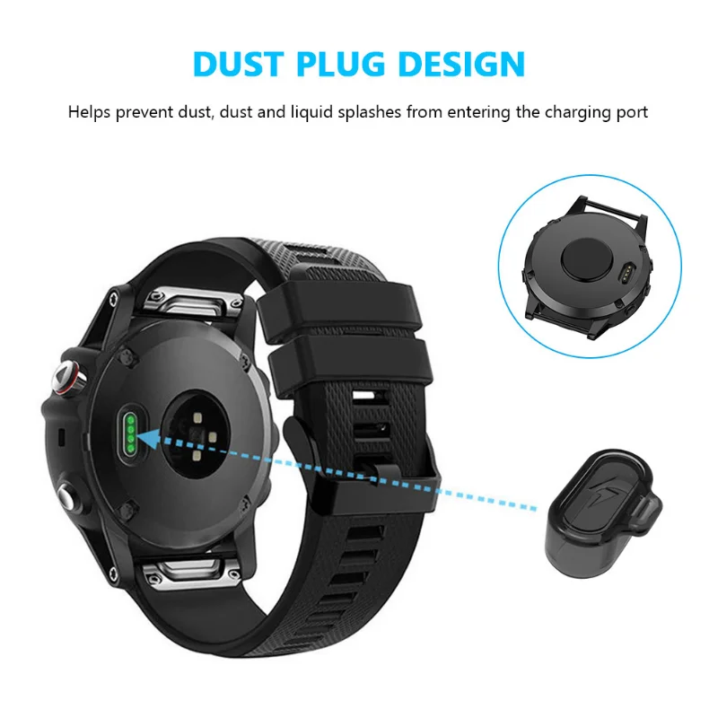 10/1pcs Transparent Dust Cover for Garmin Forerunner 955 945 255 Fenix 7 7S 7X 6 6S 6X Soft TPU Dust Plug Clear Dust Cap Case