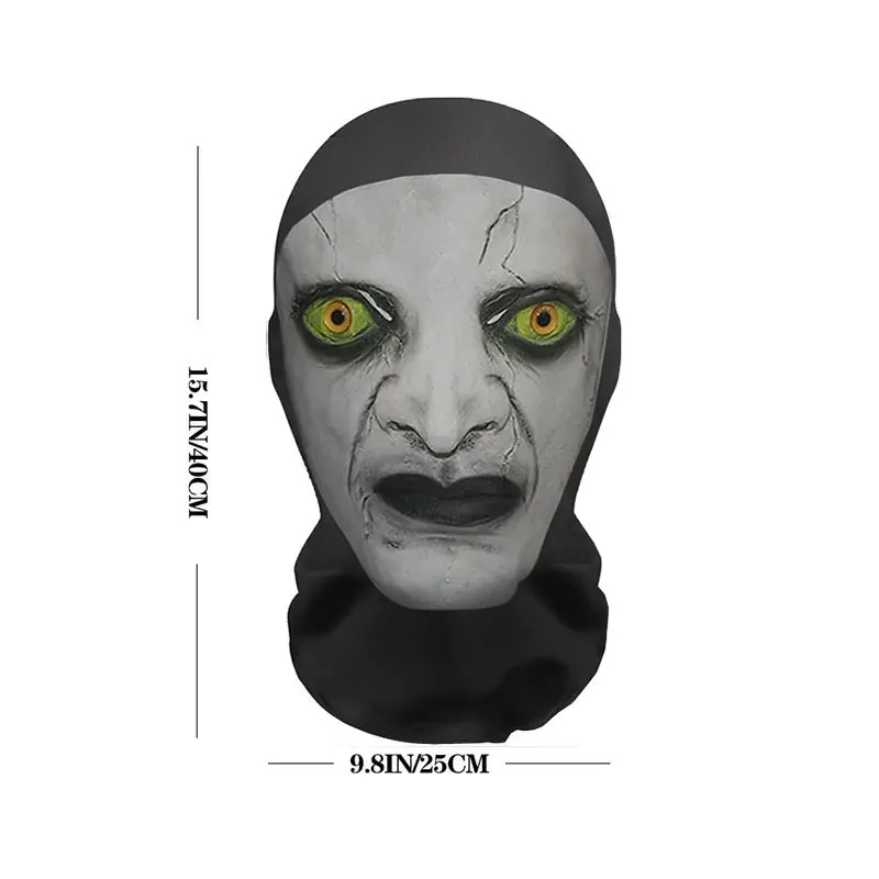 Halloween Ghost Face 3D Mask Balaclava Full Face Elastic Mesh Breathable Sunscreen Headcovers Funny Party Cosplay Props