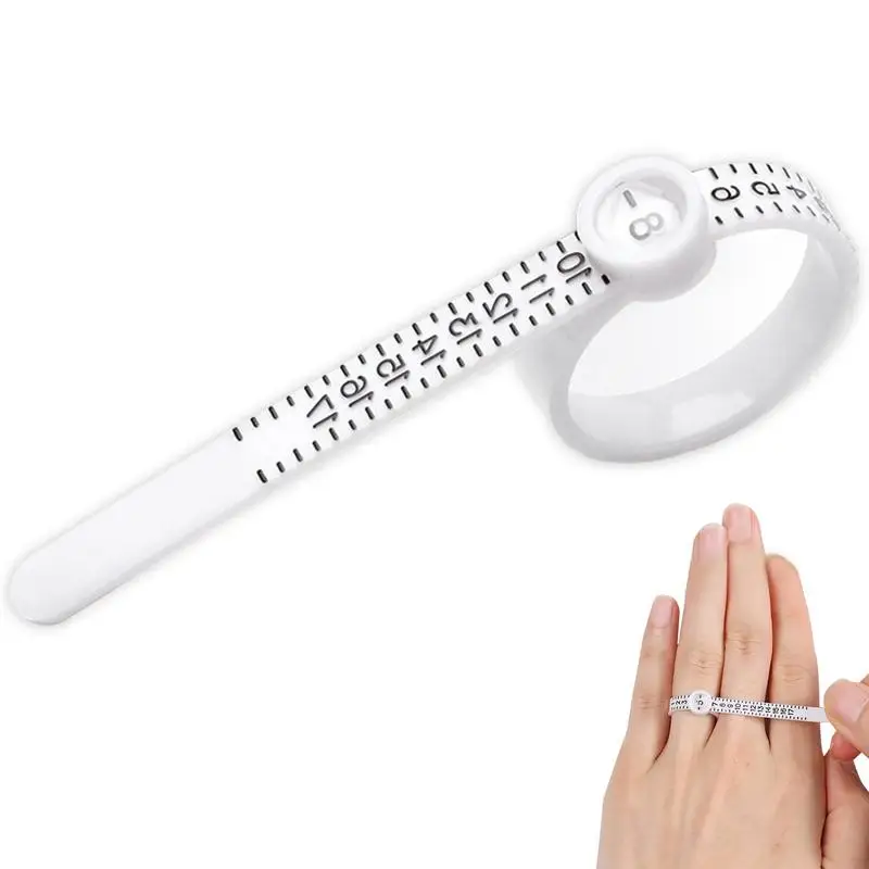 Finger Size Measurement Circle Measuring Tape Size Finger Circumference Measurement Soft Ruler Measuring Ring Jewelry Accessory