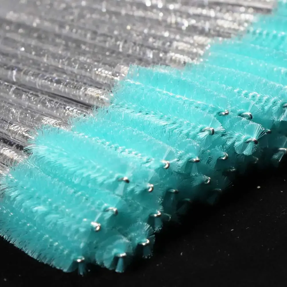 일회용 크리스탈 속눈썹 브러쉬 빗 50Pcs 눈 속눈썹 확장 마스카라 완드 메이크업 전문 메이크업 뷰티 도구