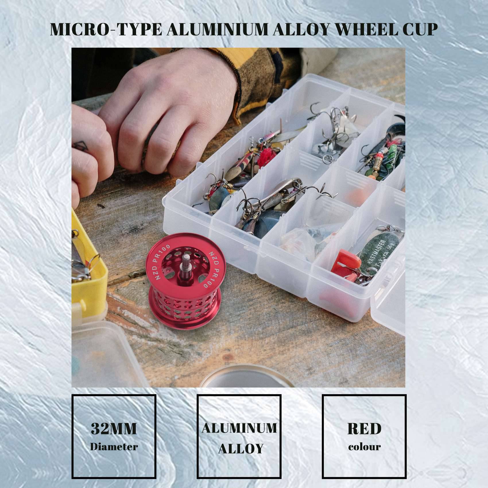 AA91 Angelrolle Spule Leichte Micro-Typ Aluminiumlegierung Rad Tasse DIY Zubehör Anzug für DAIWA PR100