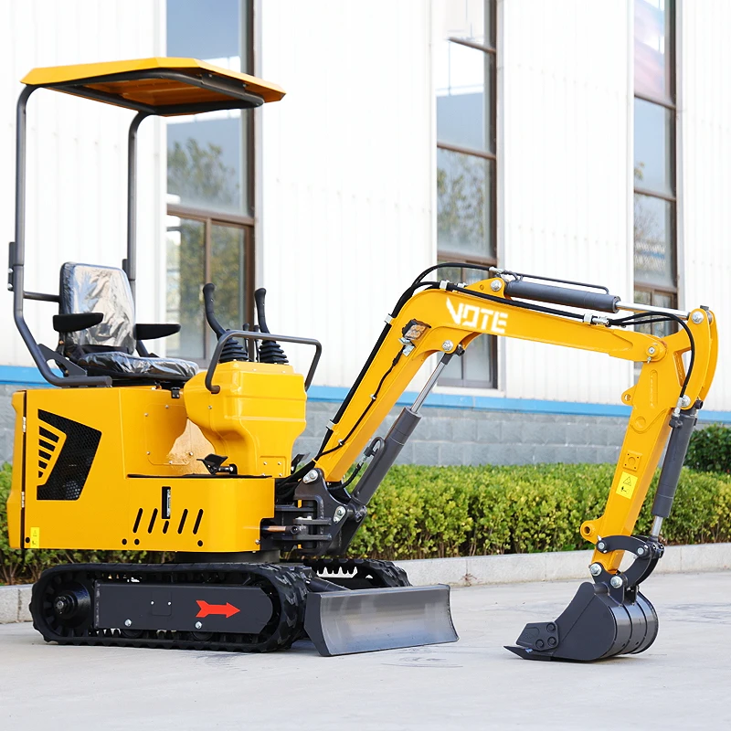 Agricultural Factory Mini Crawler Excavator 1T 2 ton 1000kg For Garden Low Price Mini bagger Machine Portable 1 Ton Small Bagger