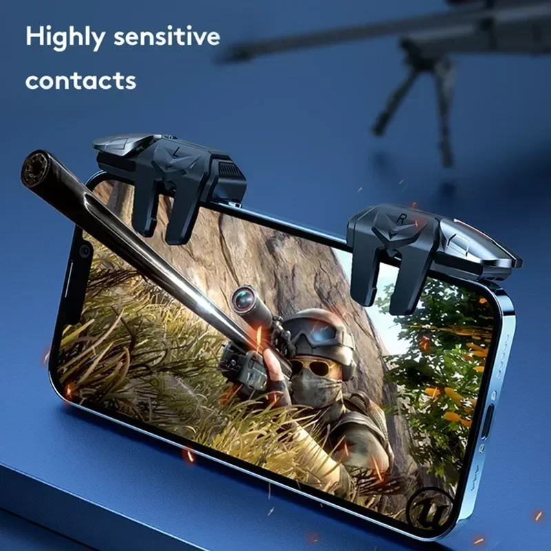 G21 6 指携帯電話ゲームトリガー PUBG 照準撮影 L1 R1 ABS キーボタン Android IOS ユニバーサルゲームパッドジョイスティック